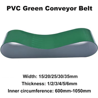 PVC Green Transmission Conveyor Belt Industrial Belt Perimeter:600mm-1050mm width:15/20/25/30/35mm
