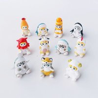 Mofusand Ebi Nyan Shark Cat Seated Marine Animals Series Blind Box Cat Kawaii Action Figure Toy Desktop Decoration Surprise Gift