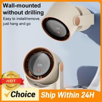 100 Level Portable Bladeless Fan USB Rechargeable High-Speed Circulating Fan Electric Personal Fan for Camping Hiking