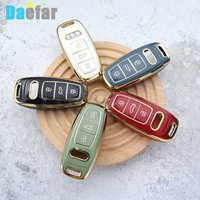 3 Buttons TPU Remote Key Fob Case Cover For Audi A6 A6L A7 A8 A8L A3 E-tron 55 Q7 Q8 C8 2019 2020 2021 Shell Protector