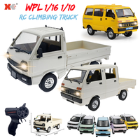 WPL D12 1/10 RC Car D32 D22 D42 1/16 D12Mini Remote Control Awd On Road Led Light Climbing Truck RC Drift Toy Car Gift for Boy