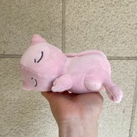 19cm Pokemon Sleeping Mewtwo Plush Toys Kawaii Go dex Mew Plush Doll Soft Stuffed Cartoon Doll Pillow Creative Birthday Gift