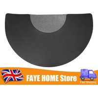 Salon Chair Mat, 3ft x 5ft Half Round Thick Salon Floor Mat, PU PVC Anti-Fatigue Mat for Barber Chair