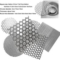 304 stainless steel perforated plate screen, 1mm thick strainer plate, swirl metal drain cover Plant trellis protection pad