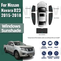 Custom For Nissan Navara D23 Frontier NP300 2015-2024 Car Window Sunshade Uv Protection Auto Curtain Sun Shade Visor Net Mesh