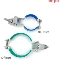 1pcs KU Pot Main Coke Metal Fixture C-Band / Ku-Band LNB Holder for Satellite Dishes Bracket Weatherproof (Random Color)