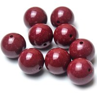 5A Natural Cinnabar 6-14mm Zinnober Genuine Vermilion Single Round Beads DIY Jewelry Material Loose Beads Bracelet Necklace
