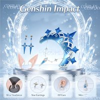 Genshin Impact Snezhnaya Ice Tsaritsa Anastasia Cosplay Kopfbedeckung Accessoire Spiel Halloween Anime Ausstellung Cosplay Requisite Dekoration
