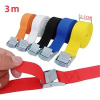 3M Cam Buckle Cargo Straps, Zinc Alloy Buckle PP Webbing Tie Down Belt for Car, Motorcycle, Luggage Transport