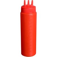 New Plastic Squeezing Sauce bottle 3 Nozzles Squeezable Squeeze Bottles Kitchen Accessories Reusable Gravy Boats