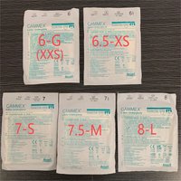 Ansell Gammex underglove (1pair) 12 inch powder free latex green inner and outer layers/ultra-thin fine operation gloves 30 cm