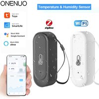 Zigbee or WiFi IP65 Waterproof Outdoor Temperature Humidity Sensor Home Tuya Thermometer Compatible Black or White Color