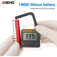 Digital Lithium Battery Testers Capacity ANENG 168Max test Check AAA AA Button Cell Checkered Battery Level Indicator Voltage
