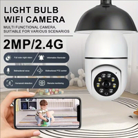 Smart Home 2.4G E27 Bulb Wifi Surveillance Camera HD Night Security Video Surveillance Supprt Two Way Audio Mobile Motion