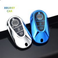 Car Key Case Cover for Mercedes Benz 2022 C S Class W206 W223 S350 C260 C300 S400 S450 S500 TPU Shell Fob Holder Protector