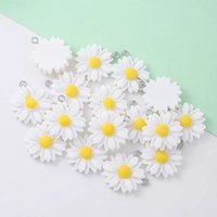 10pcs Daisy Charms Resin Pendants For Jewelry Making Accessories DIY Earrings Necklace Keychain