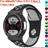 Breathable Silicone Strap For Huami Amazfit T-Rex 3/2 Smart Watch Band Sports Bracelet Belts For Amazfit T Rex Trex 2 Pro Correa