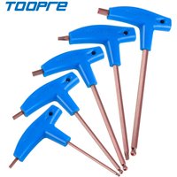 Bicycle Hexagonal Wrench T-shaped Extended Plastic Handle Double Headed T25 Wrench S2 Tool Set Repair Tools