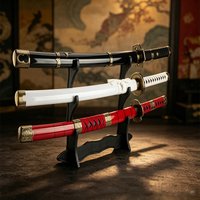 80cm Roronoa Zoro Katanas Anime Character Cosplay with Belt and Sword Holder Sandai kitetsu Enma Purple Lchimonji