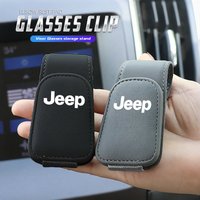 Car Interior Glasses Storage Clip Car Visor Storage Bracket For Jeep Renegade Compass Grand Cherokee Wrangler jk Gladiator
