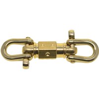 Super fine Solid brass Pull quick release swivel detachable keychains screw brass shackle carabiner DIY EDC Tool
