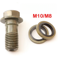 1Pcs M8/M10x1.25 Hydraulic Brake Master Cylinder Oil Hose Screw Banjo Bolt Motorcycle Universal Tube Tubing Screws Bolts
