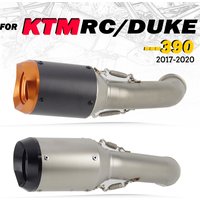51MM układ wydechowy motocykla tłumik z włókna węglowego ucieczka rura z łączem środkowym z dla DUKE 125 250 390 RC390 2017-2020