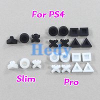 1Set Color Black Silicon Bottom Rubber Feet Pads Cover Cap For Sony PS4 PS 4 Pro Slim Console Housing Case Rubber Feet Cover