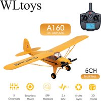 Original Hot WLtoys A160-J3 RC Airplane 5CH Remote Control Plane 3D/6G 1406 Brushless Motor Outdoor Foam Fiexd Airplane