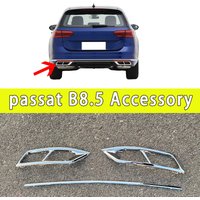 For Passat B8 Variant 2020 2021 2022 2023 Chrome Decorative Strip Rear Bumper Passat B8.5 sedan Car Accessories