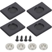 Black Universal Strong Magnetic Number Plate Holders For Front And Rear