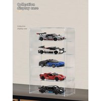 Acrylic Display Case for LEGO Racing Sports Car Toy,2-5 Layer Display Box for Speed Champions Model Car Collectibles Showcase