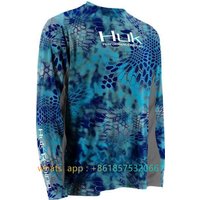 Fishing Long Sleeve Performance Shirt Breathable Fishing Clothes Hiking Sports Vented Anti-UV Fishing T-Shirts Camisa De Pesca