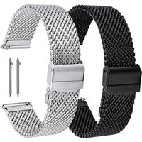BERNY Fashion Stainless Steel Mesh Strap 18/20/22/24mm Quick Fit Band Women/Men Watch Bracelet Accessories
