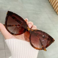 Hiking Large Frame Cat Eye Anti Light Glasses Women New Retro Minimalist Style Gradient Glasses High Quality Eyeglasses UV400