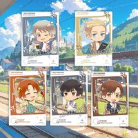 Wang Yao Kiku Honda Tomka Anime KeyChain Hetalia Karaoke Men Key Chain for Women Cartoon Figure Acrylic Keyring Pendant Gift
