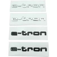 E tron badge car stickers for Audi pure electric rear mark new Audi e-tron logo sports modified rear displacement refit decals