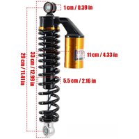 AliExpress NONE NEW 290MM rear shock absorber with airbag spring suitable for Citycoco electric bicycle scooter accessories
