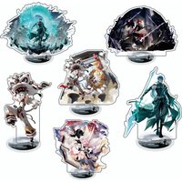 Figure Model Plate Key Ring Acrylic Wuthering Waves Standing Anime KeyChain Encore Jianxin JiyanKey Chain Women Fashion Gifts