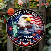 2D Plane. Wooden Decorative Plaque, Celebrating the 250th Anniversary of the United States, Home Decor, Marked 1776-2026