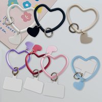 Fashion Anti Lost Love Keychain Mobile Phone Strap Ring Pendant Mobile Phone Bracelet Silicone Wristband Bracelet Accessories
