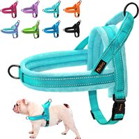 Warm Dog Harness Vest Winter Dog Harnesses Soft Padded Pet Training Harnesses Vests Adjustable For Small Large Dogs Bulldog Pug
