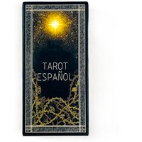 Spanish Tarot Deck 78pcs Cards Predictive Divination Board Game,Family Gathering Cards Game Meditation Travel & Gift Giving
