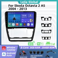Auto Radio Für Skoda Octavia 2 A5 2004-2013 Android Multimedia GPS Navigation Carplay Auto Head Unit Stereo autoradio 2 Din 4G