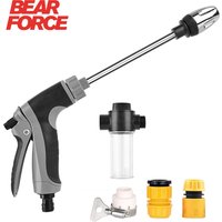 Pressure Washer Spray Gun Portable Cleaner Gun with Soap Dispenser 3 Spray Modes Adjustable Nozzle for Garden Hose, Car Wash