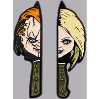 2pcs/set Halloween Series Enamel Pin Horror Movie Brooch Pines Lapel Pins Badge on Backpack Clothing Accessories Holiday Gifts