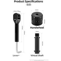 AliExpress TOOPRE Black Crank Bolt Removal Tool Lightweight Bicycle Maintenance Tool Stainless Steel Construction Aluminum Alloy Handwheel