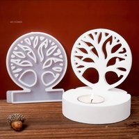 Tree of Life Candle Holder Silicone Mold DIY Handmade Creative Tree Twig Candlestick Gypsum Mould Casting Craft Gifts Home Decor