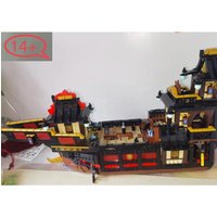 MOC 2025 New 71848 blocks Temple Bounty Building Blocks Ship Classic Sailboat Bricks Assembly Toys for Kids Christmas Gifts