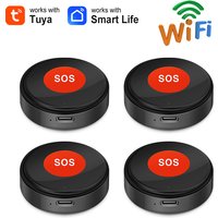 Tuya WiFi SOS Emergency Button Wireless One Key Call Help Home Elderly Children Security Protection Alarm Smart Life APP Control